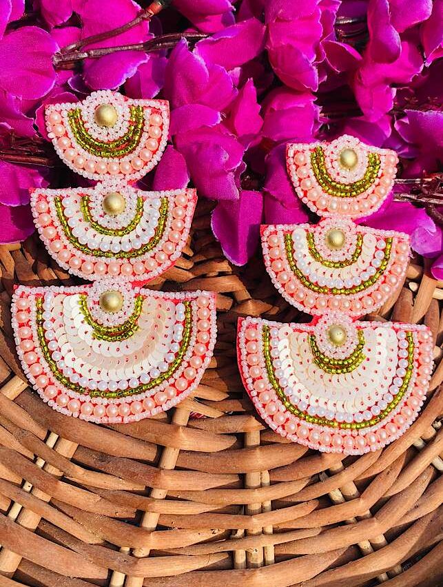 Tribal Handmade – Peachy Earings