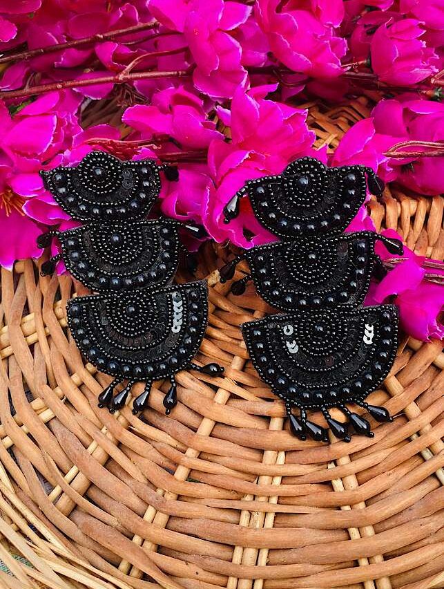 Tribal Handmade- Creative Black Layer Earings