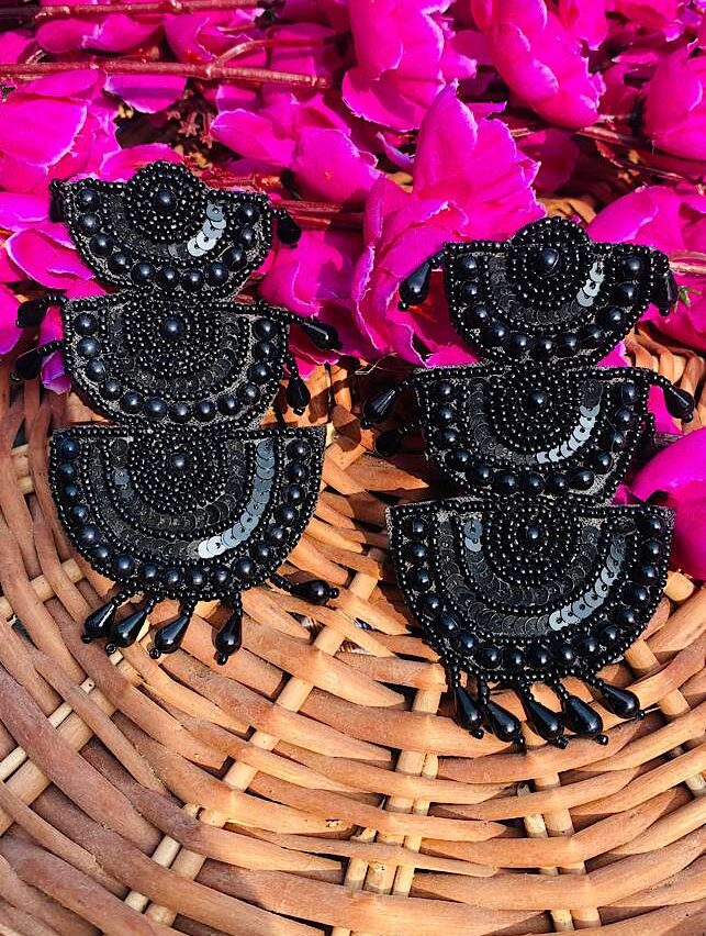 Tribal Handmade- Creative Black Layer Earings