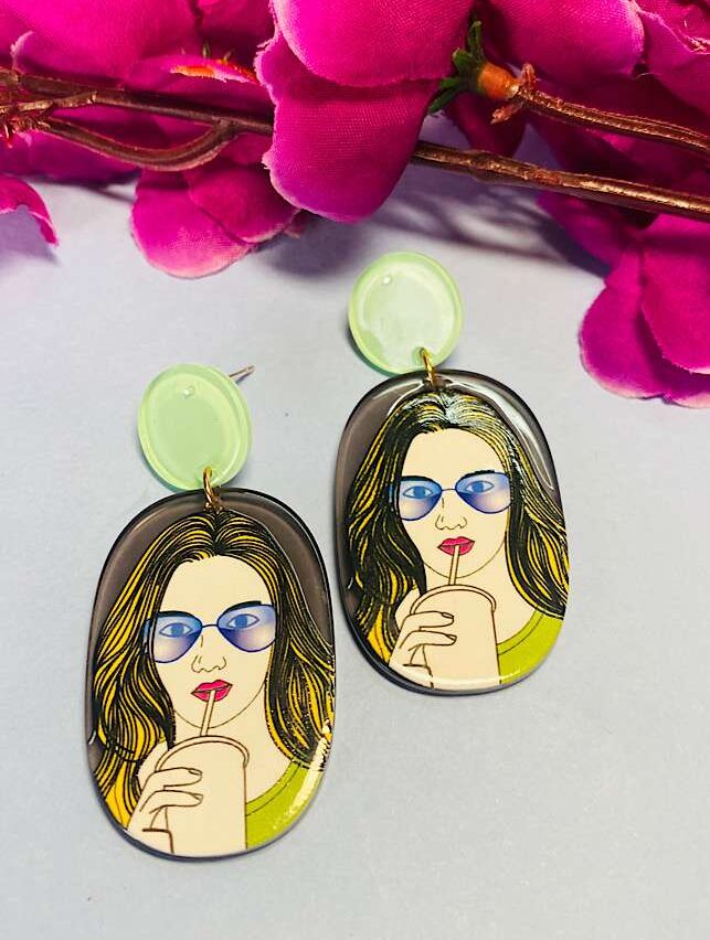 Funky Fashion – Coffee Girl Earings