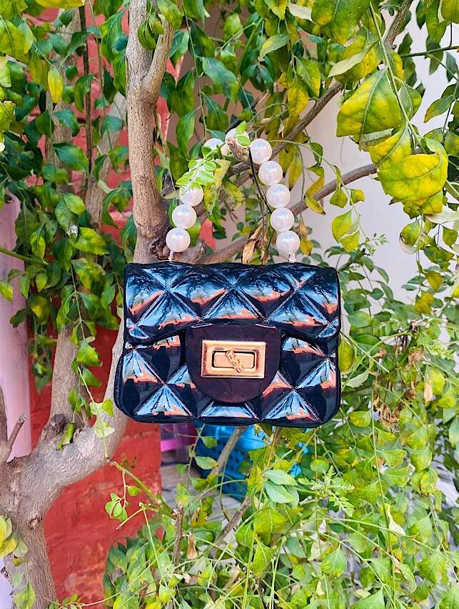 Stylish Bags – Mini Jelly Purse and Hand Bag Black