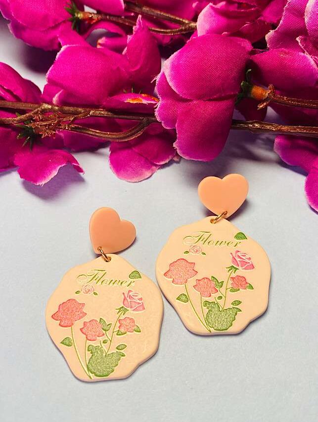 Funky Fashion – Floral Art Earings