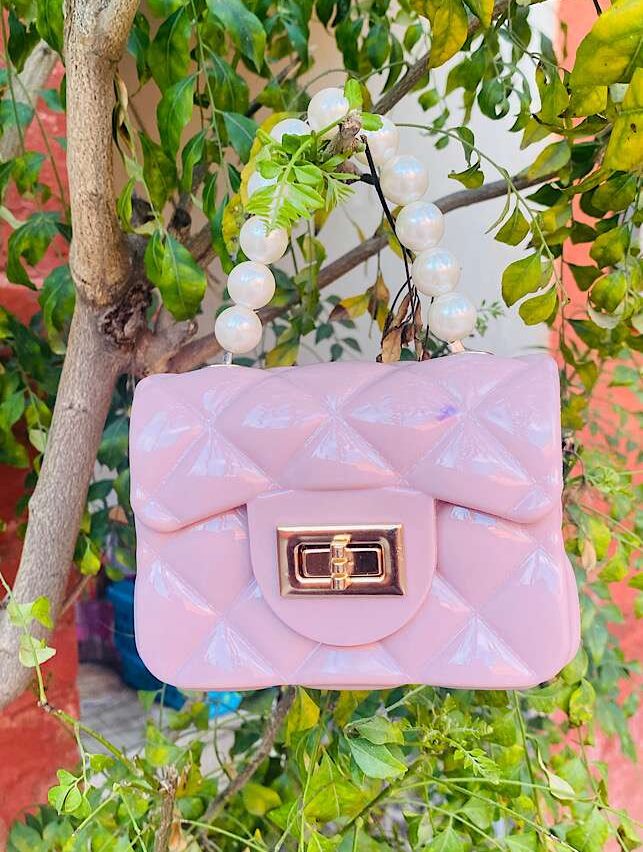 Stylish Bags – Mini Jelly Purse and Hand Bag Apricot
