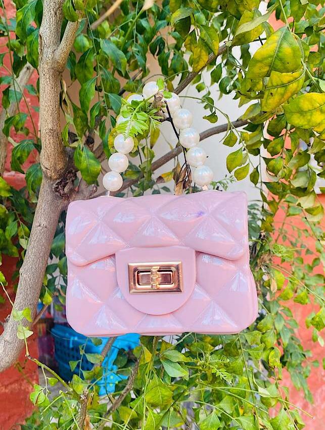 Stylish Bags – Mini Jelly Purse and Hand Bag Apricot