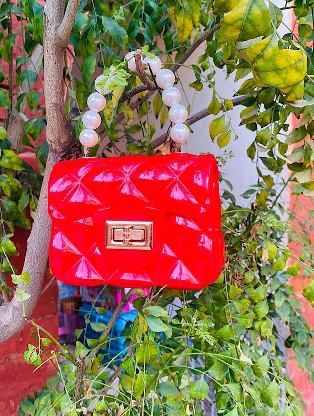 Stylish Bags – Mini Jelly Purse and Hand Bag Red