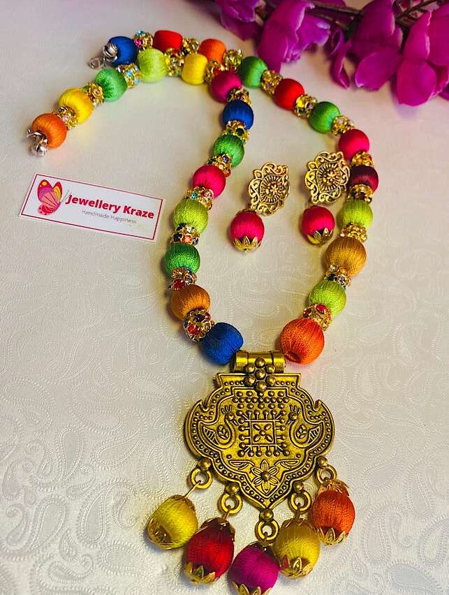 Tribal Handmade – Silk Beads Multicolor Set