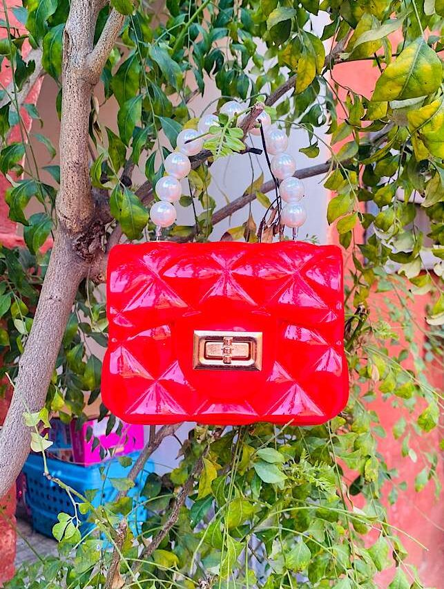 Stylish Bags – Mini Jelly Purse and Hand Bag Red