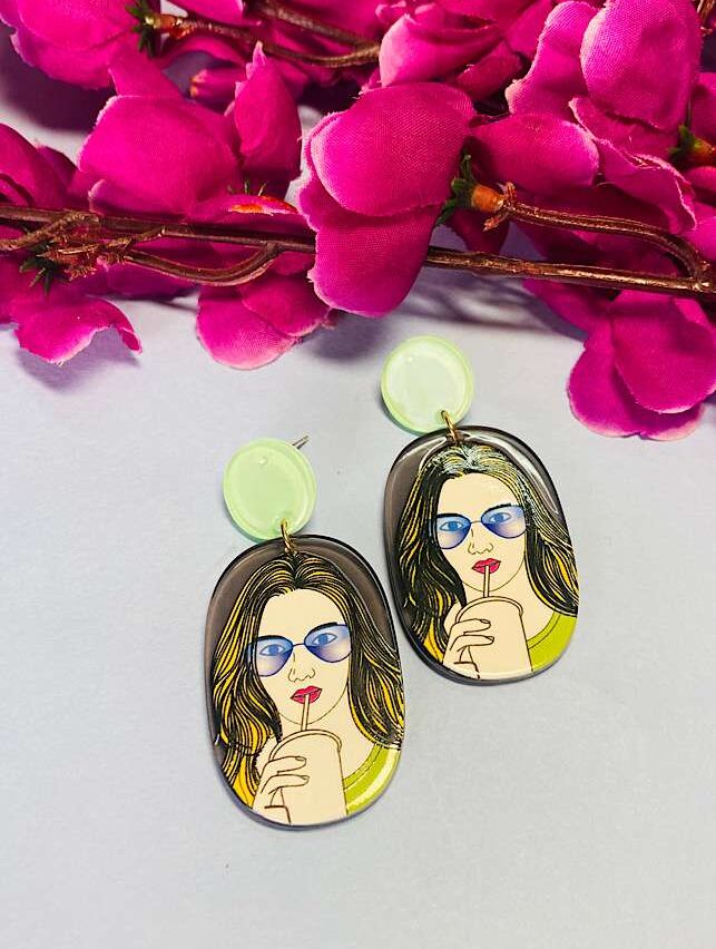 Funky Fashion – Coffee Girl Earings