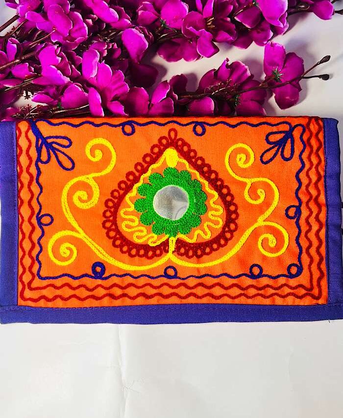Stylish Bags – Mulicolor Mirror Handmade Clutch