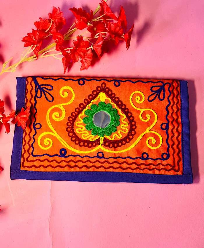 Stylish Bags – Mulicolor Mirror Handmade Clutch