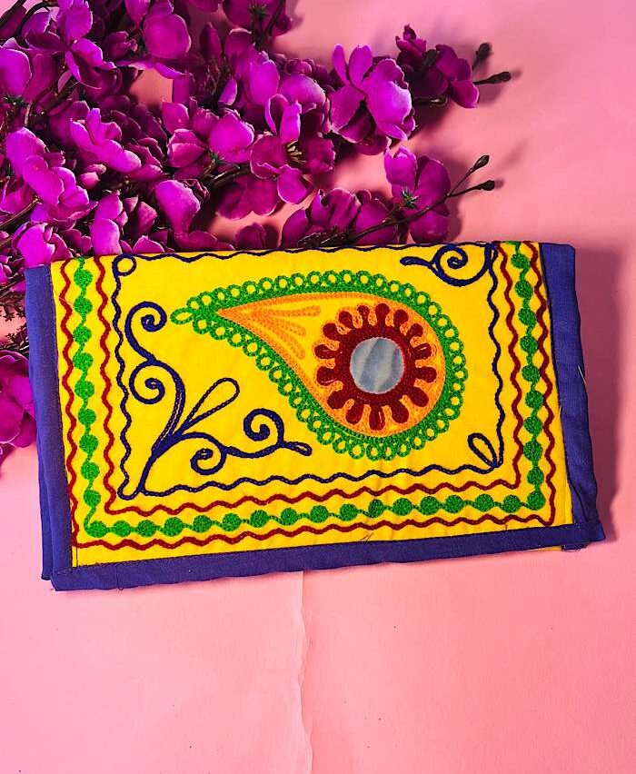 Stylish Bags – Mulicolor Mirror Handmade Clutch
