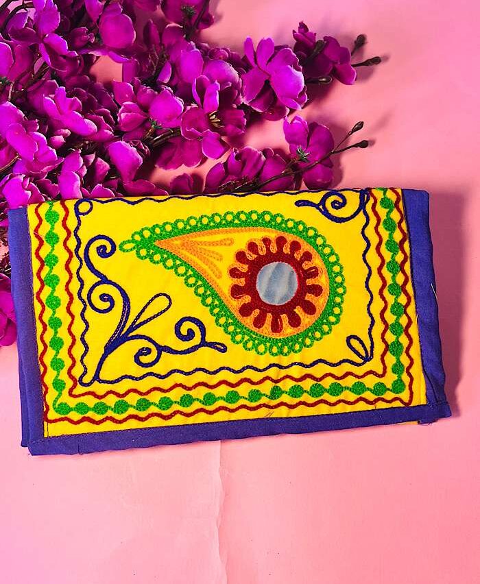 Stylish Bags – Mulicolor Mirror Handmade Clutch