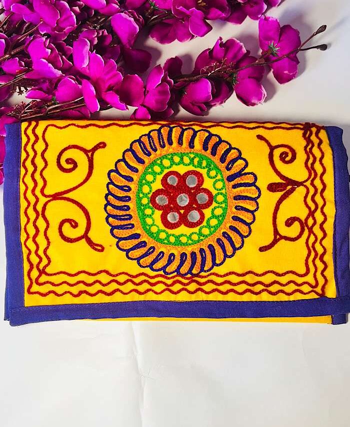 Stylish Bags – Mulicolor Mirror Handmade Clutch