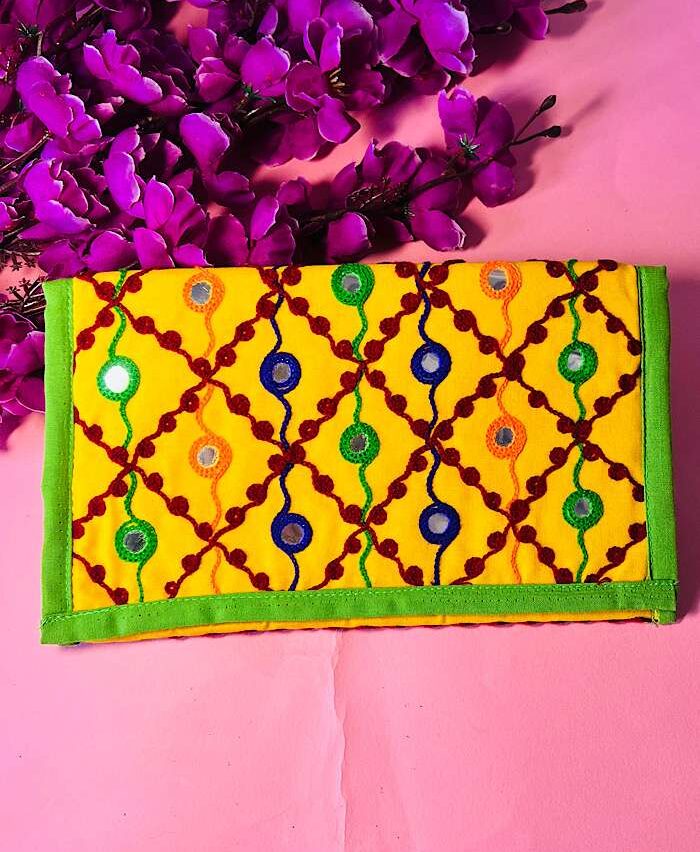 Stylish Bags – Mulicolor Mirror Handmade Clutch
