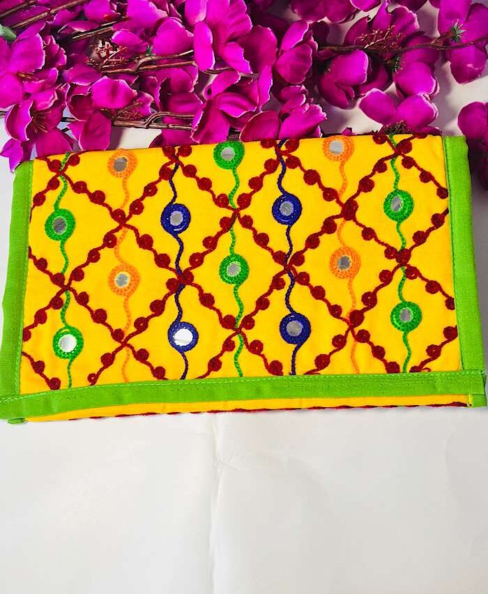 Stylish Bags – Mulicolor Mirror Handmade Clutch