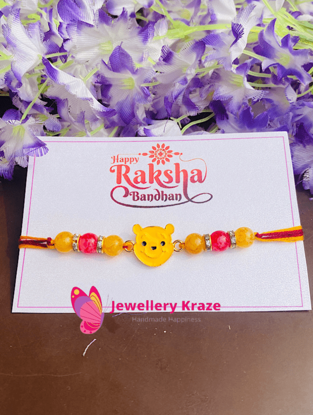 Pooh Bear Face – Kids Rakhi