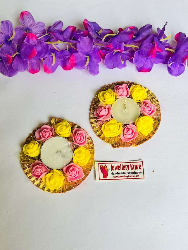 PY Floral Candle Holder – Set of 2