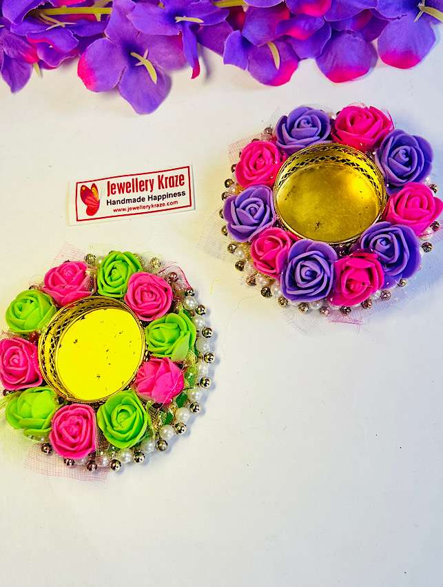Colorfull Candle Holder – Set Of 2