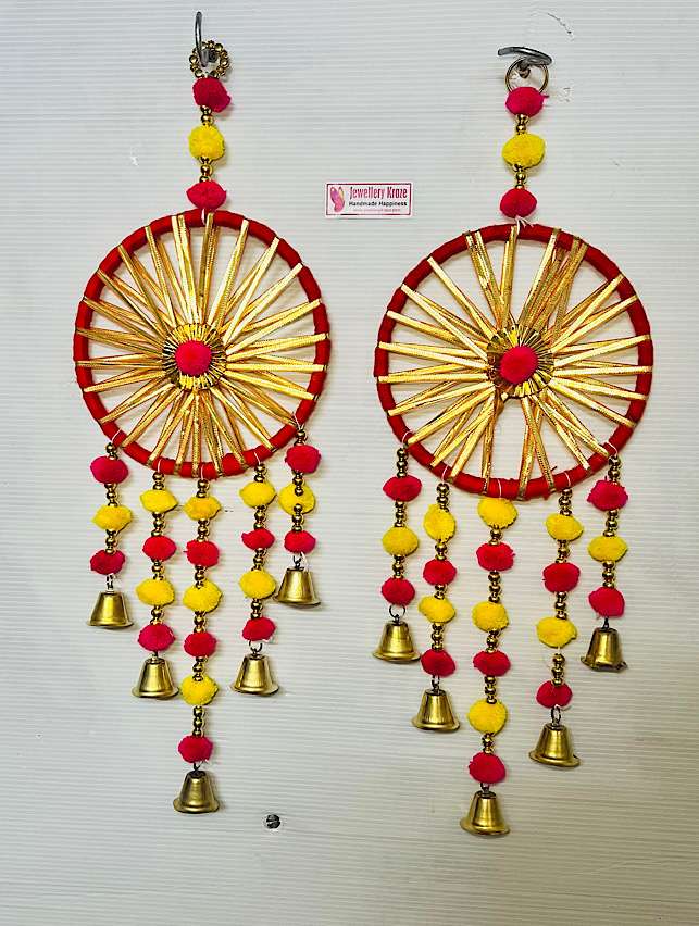 Jingle Bells Hanging – Pair(Red/Yellow)
