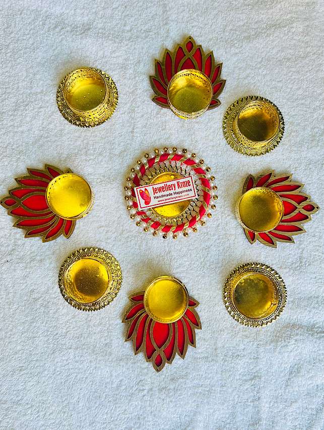 Red Lotus Rangoli