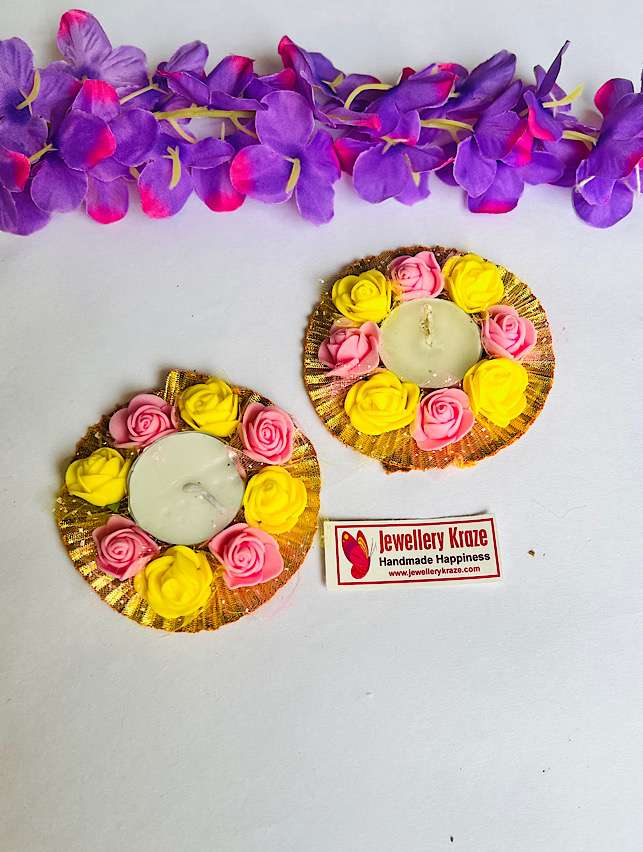 PY Floral Candle Holder – Set of 2