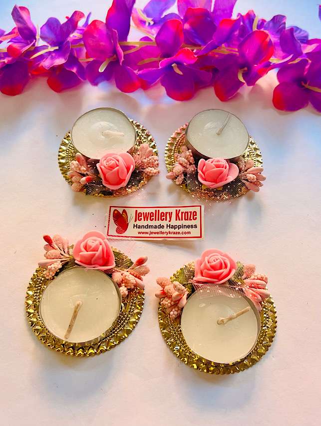 Little Floral T-Lights – Set of 4