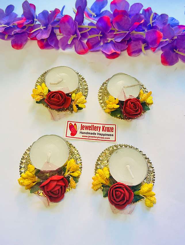 Red- Yellow T-Lights – Set of 4