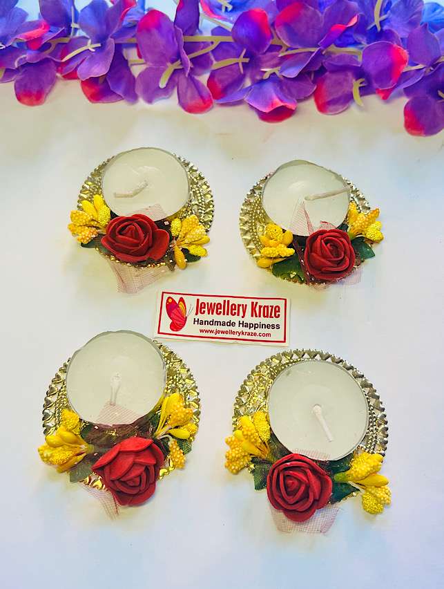 Red- Yellow T-Lights – Set of 4