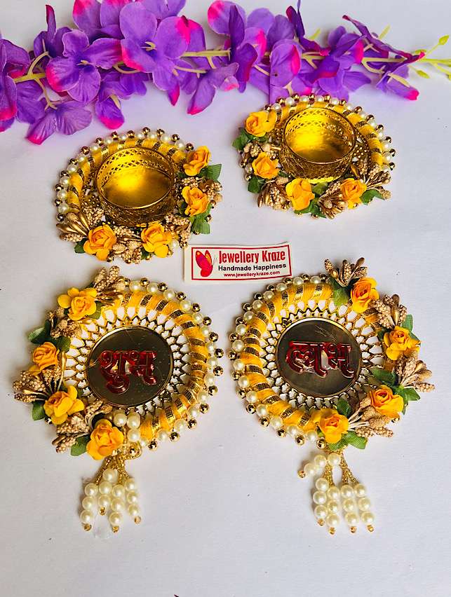 Yellow Diya n Subh Labh – Combo