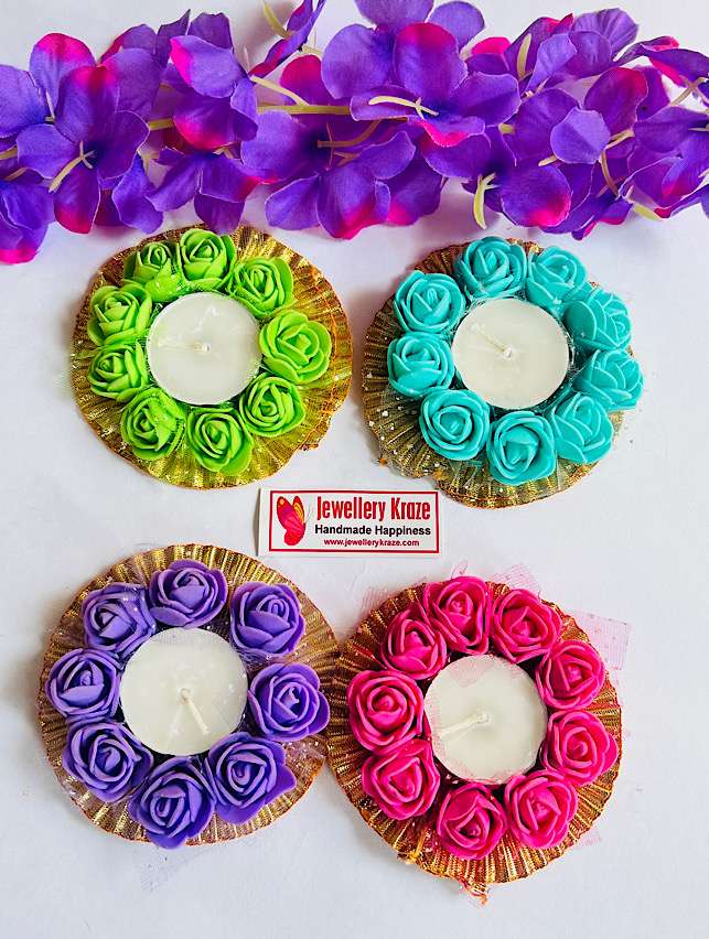 Gotta Foam Floral Candle Holder – Set of 4