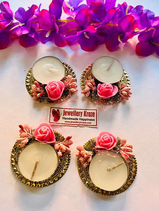 Little Floral T-Lights – Set of 4