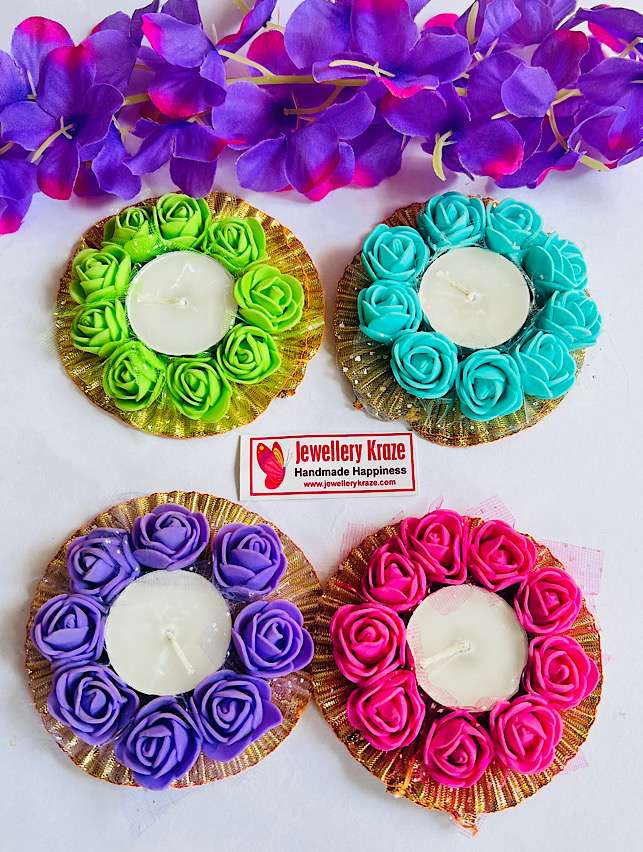 Gotta Foam Floral Candle Holder – Set of 4