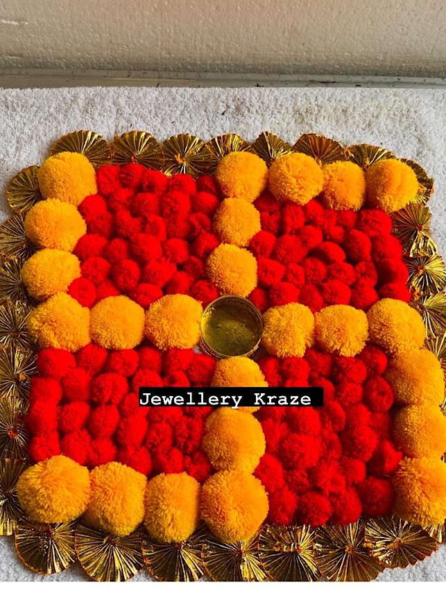 Pom – Pom Rangoli Mat
