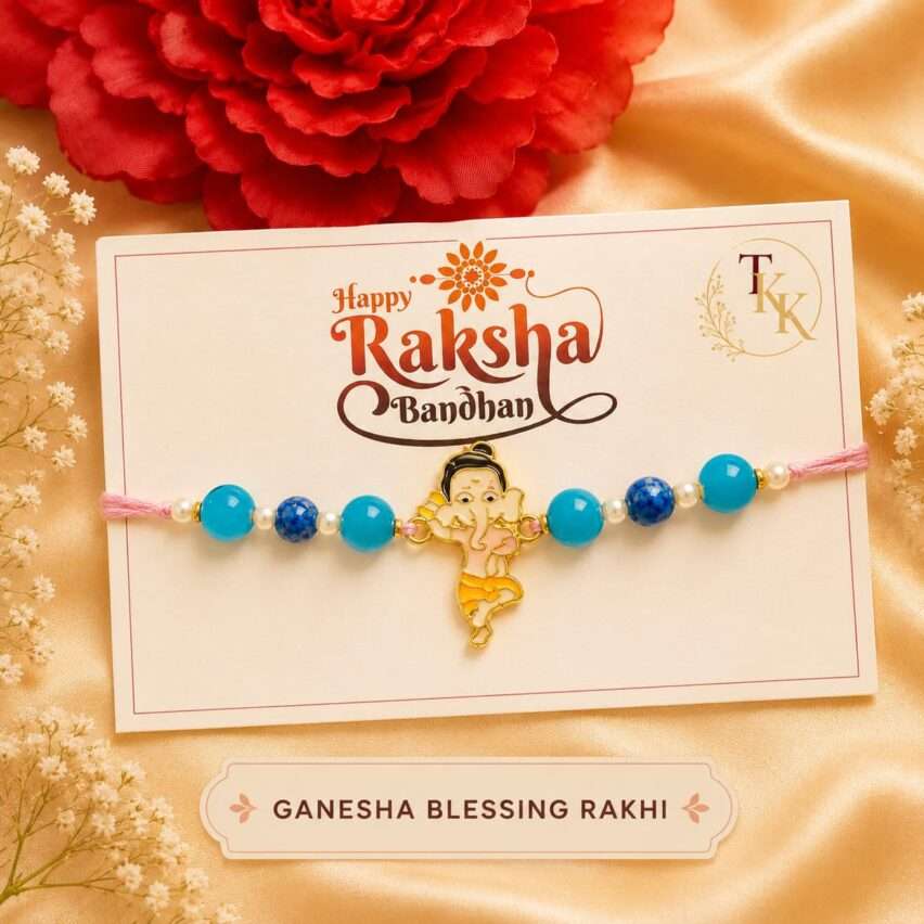 Ganesha Blessing Rakhi