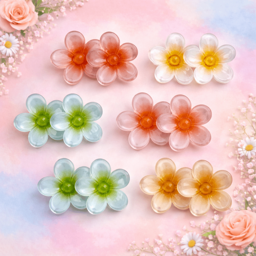 Crystal Bloom Daisy Hair Clip